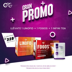 PROMO 1 LINOFID + 1 FOGOS+ 1 TE