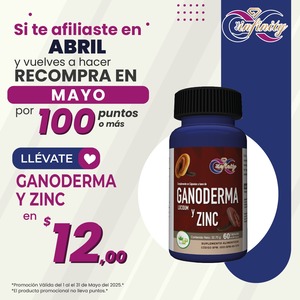 RECOMPRA MAYO - GANODERMA ZINC