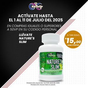 ACTIVACIÓN TEMPRANA JULIO - NATURES SLIM