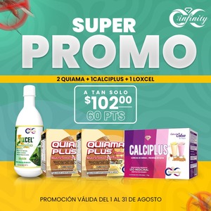 SUPER PROMO QUIAMA + CALCIPLUS + LOXCEL