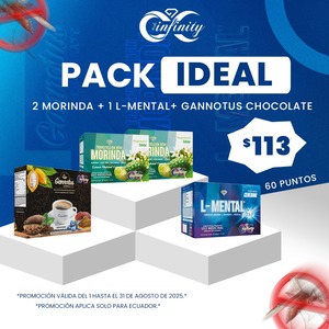 PACK IDEAL MORINDA + LMENTAL + GANNOTUS + G. CHOCOLATE