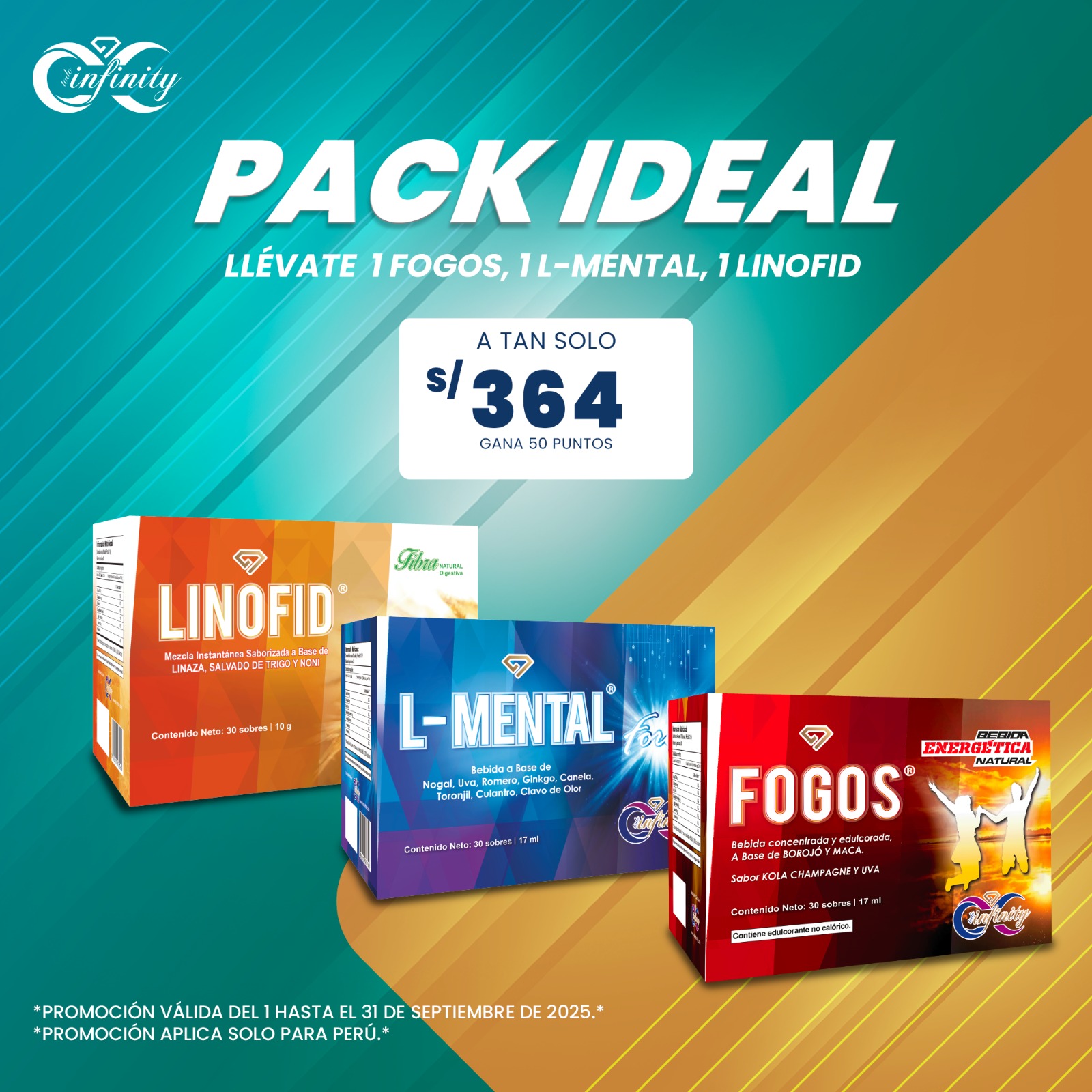 PACK IDEAL 1 LINOFID + 1 FOGOS+ 1 L+MENTAL