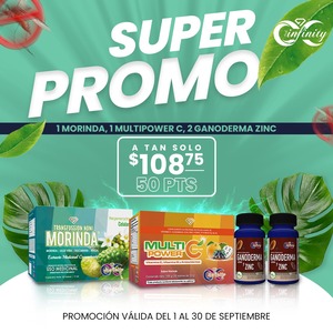 SUPER PROMO MORINDA + MULTIPOWER C + GANODERMA ZINC