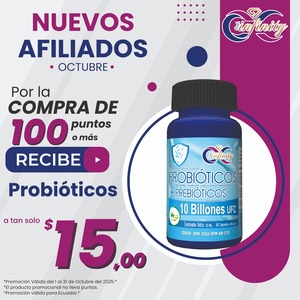 NUEVOS AFILIADOS OCTUBRE PROBIOTICO