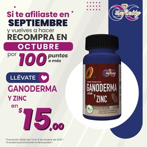 RECOMPRA SEPTIEMBRE GANODERMA ZINC