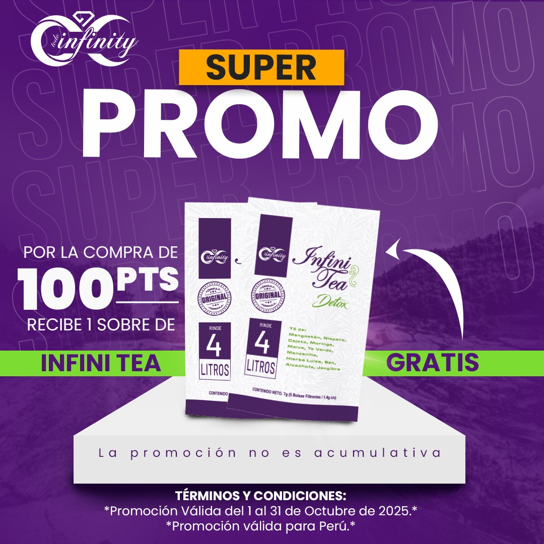 2 SOBRES INFINI TEA X 100 PUNTOS