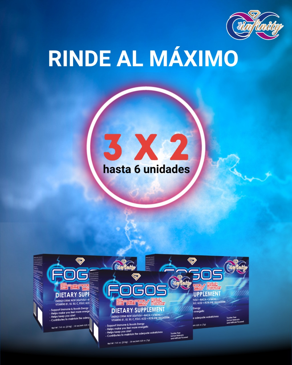 FOGOS ENERGY 3X2