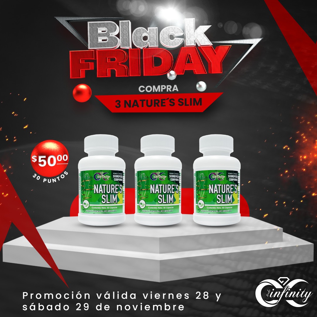 PROMO BLACK FRID. 3 NATURES SLIM X 50
