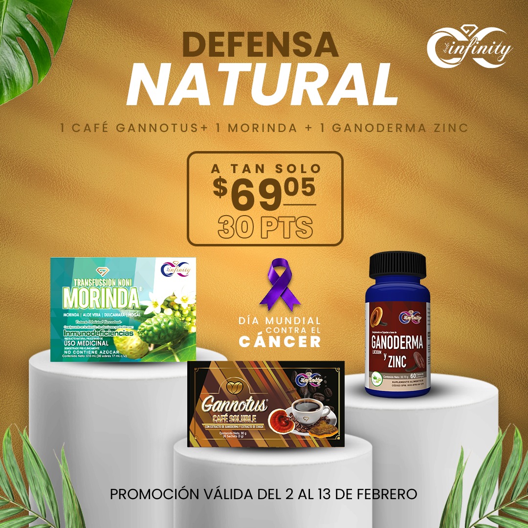 DEFENSA NATURAL MORINDA + GANNOTUS + GANODERMA