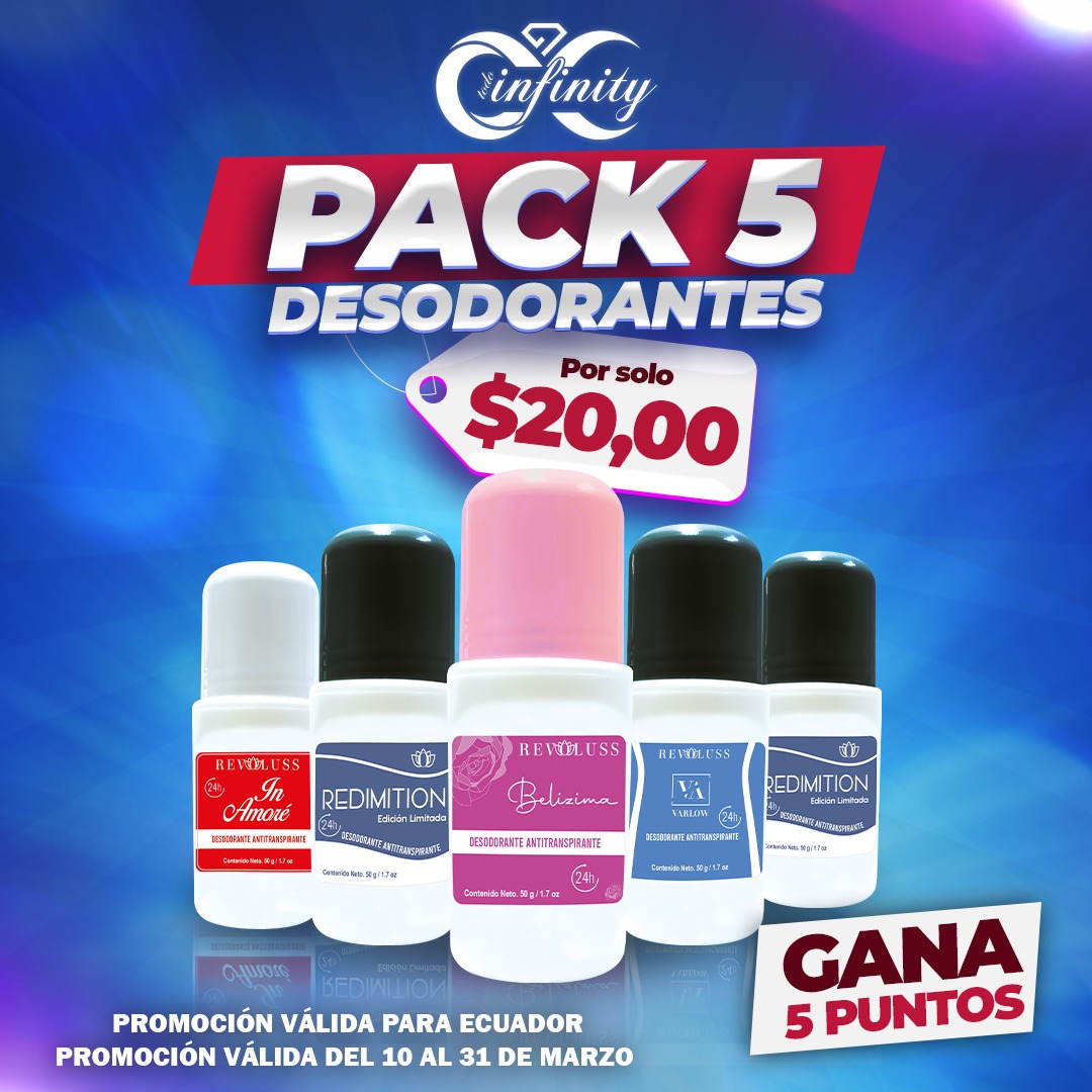 PACK DESODORANTE X 5