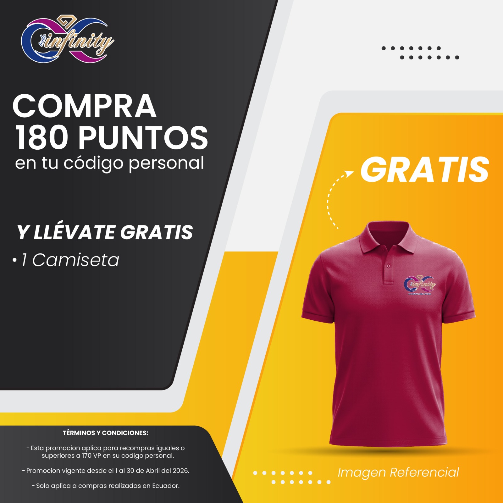 RECOMPRA ABRIL - 1 CAMISETA